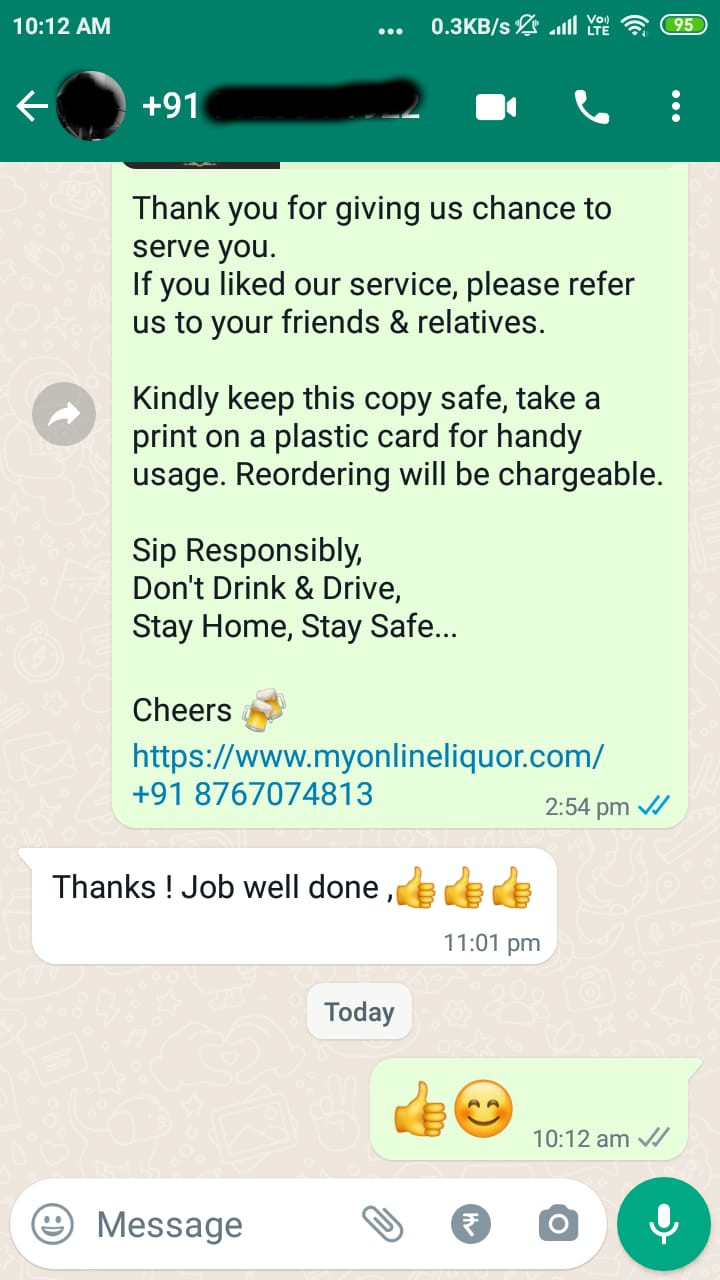 Myonlineliquor.com Testimonial 11: Thanks ! Job well done.